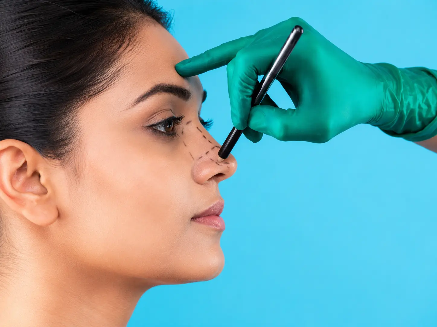 Patient considering cosmetic rhinoplasty