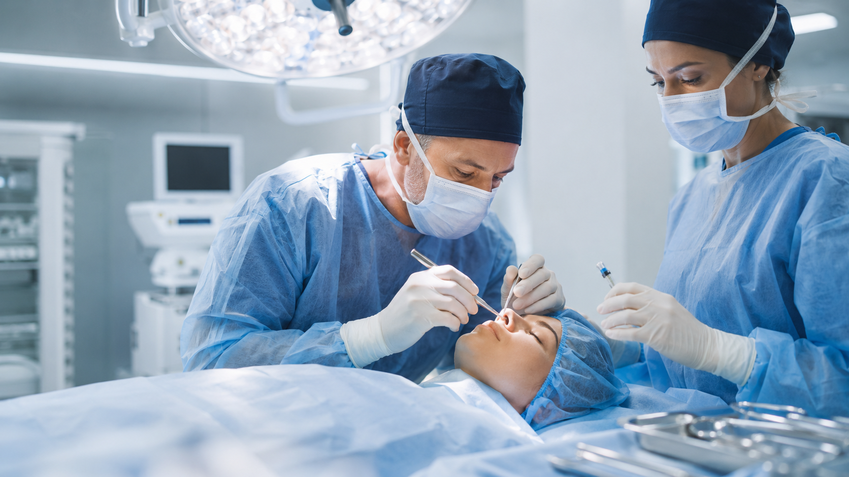 Nose surgery planning and facial analysis