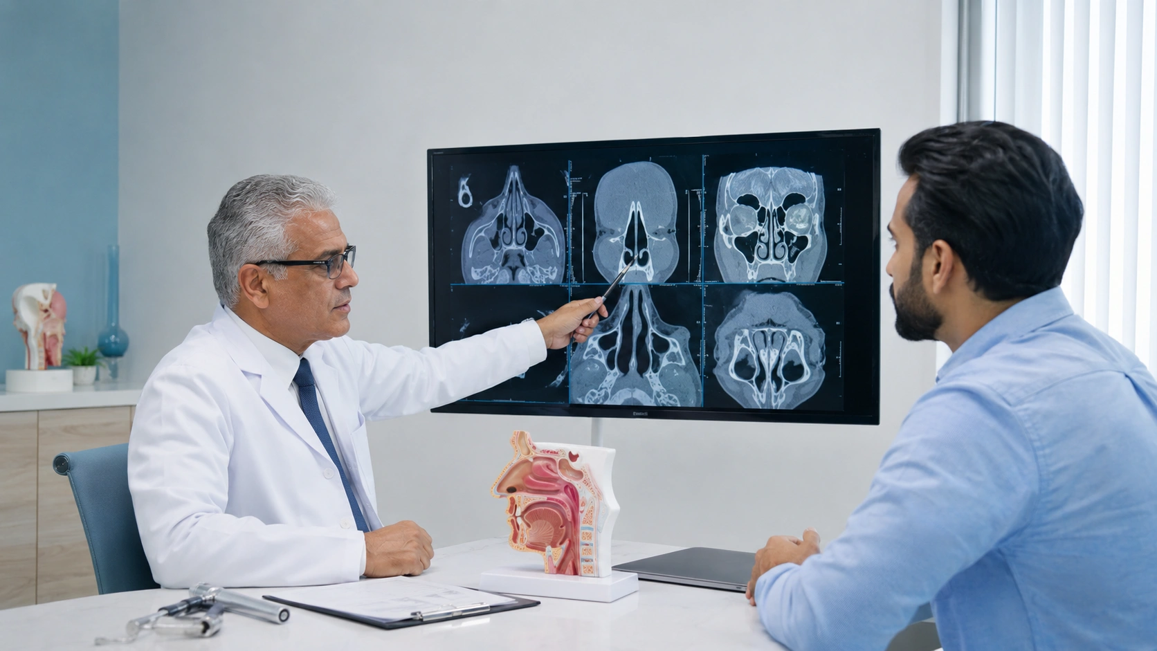 Septoplasty planning consultation