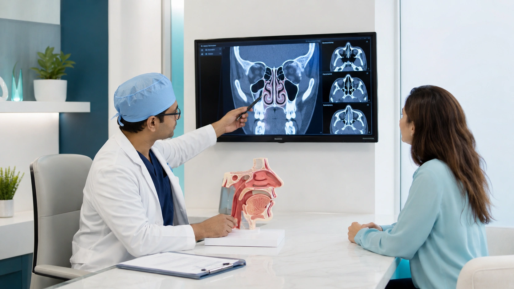 Sinus treatment planning consultation