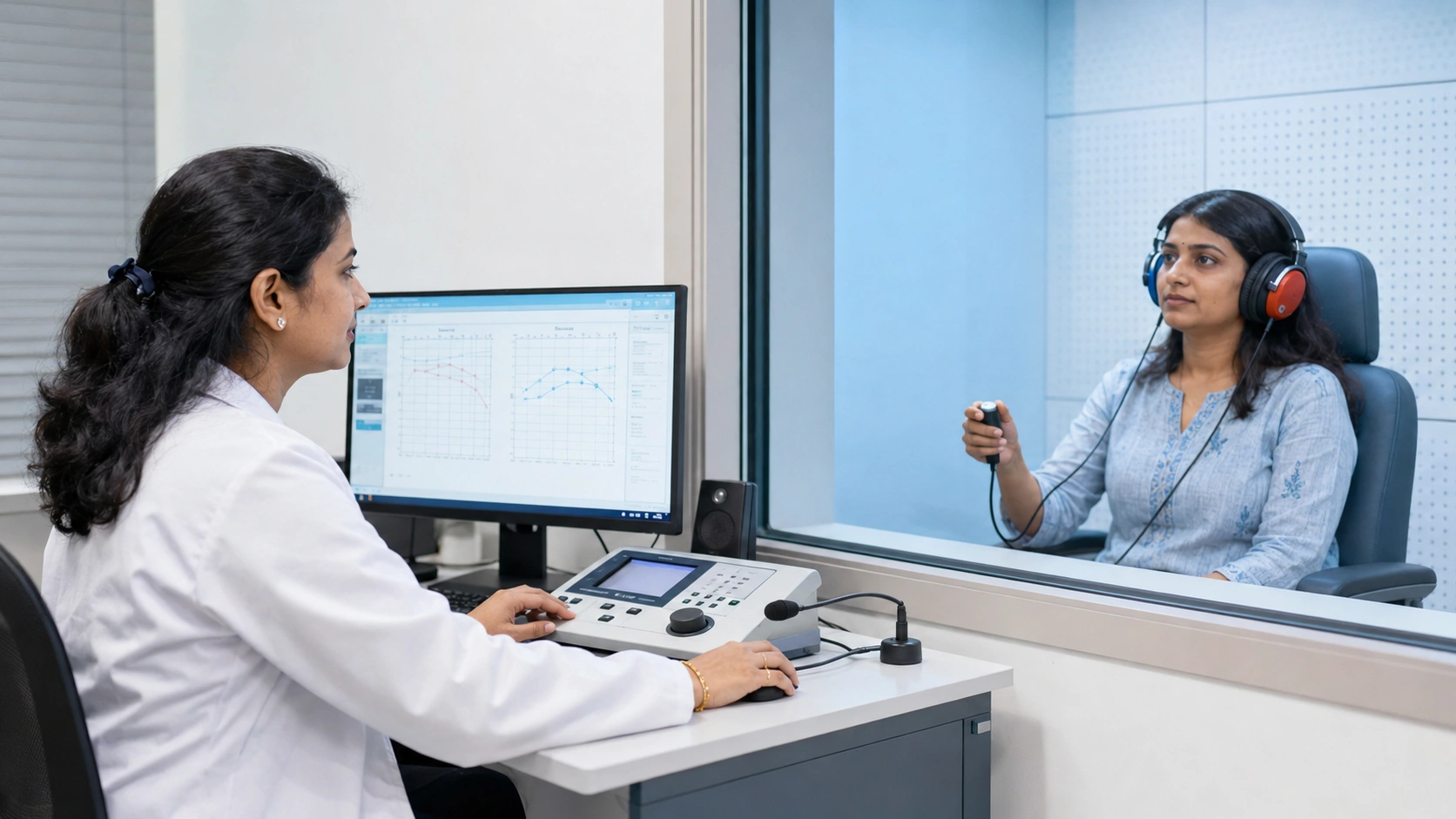 Hearing and voice evaluation consultation