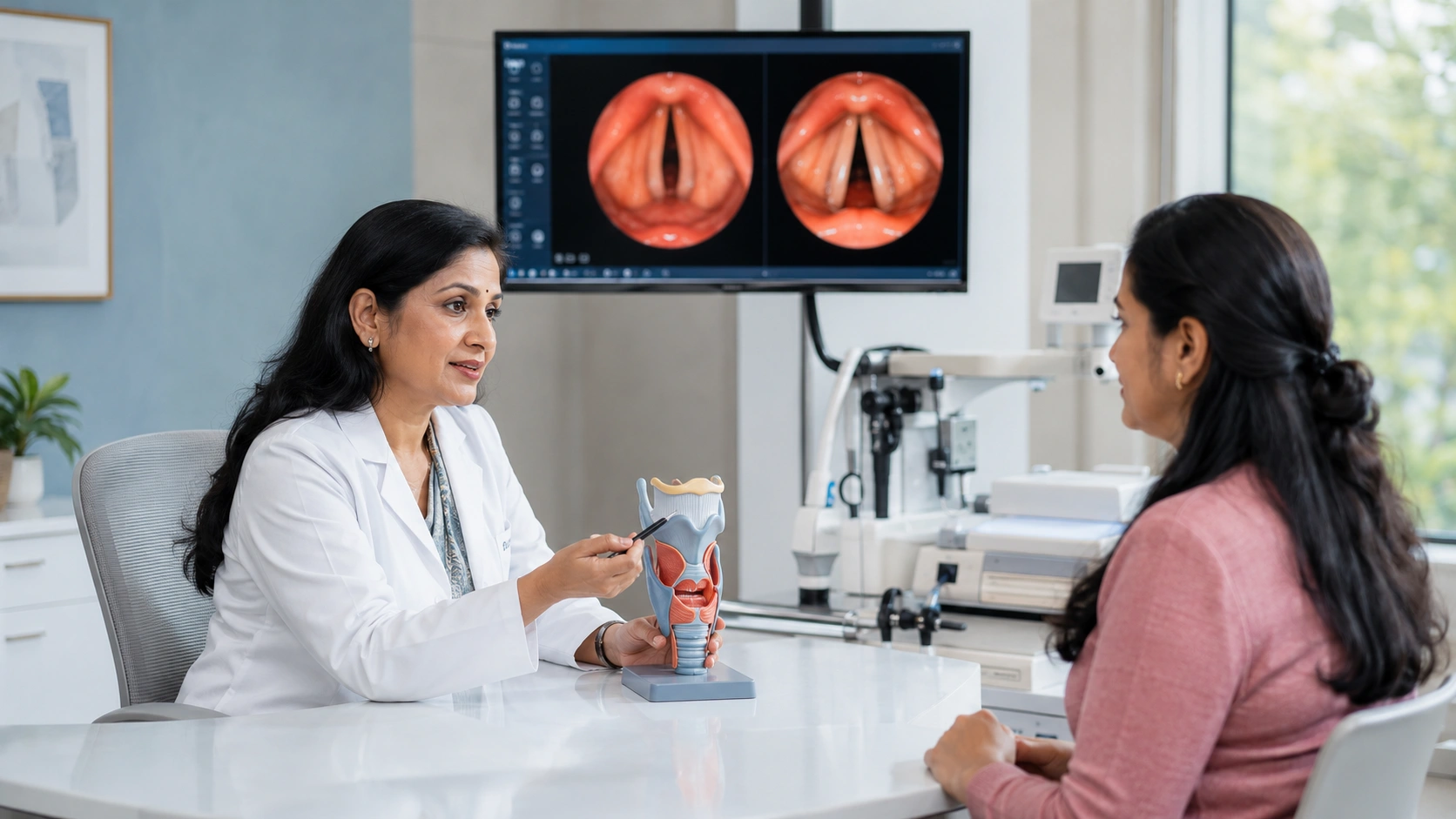 Laser technology used in microscopic laryngeal surgery
