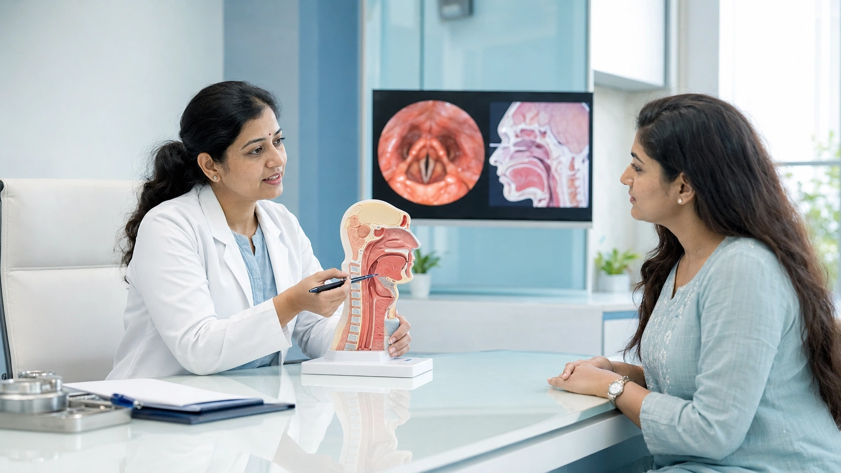 Throat treatment consultation