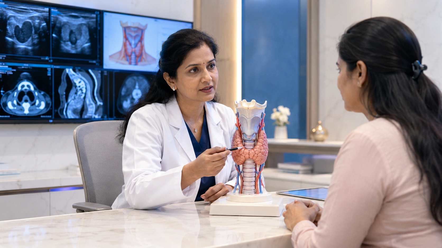 Ultrasound evaluation of the thyroid
