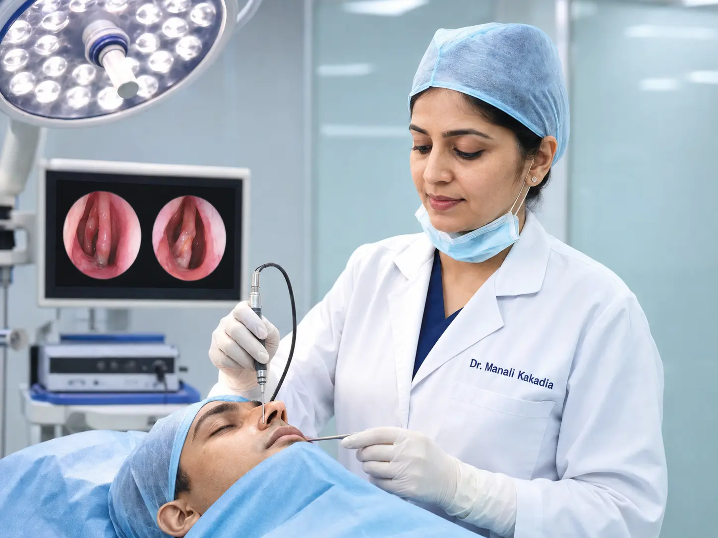 Septoplasty surgery process for septal correction