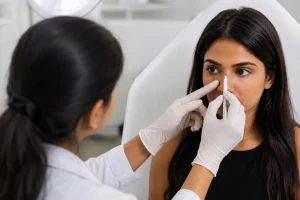 Consultation for reconstructive rhinoplasty and cartilage support