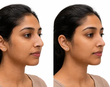 Cosmetic rhinoplasty profile assessment